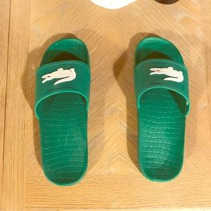 Lacoste  
Men's Croco Slide Sandal